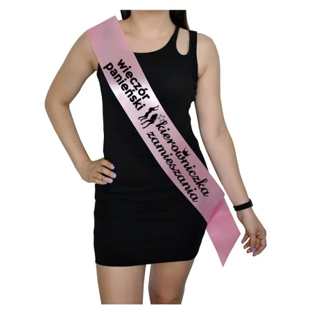 Szarfa RÓŻOWA Wieczór Panieński Kierowniczka zamieszania